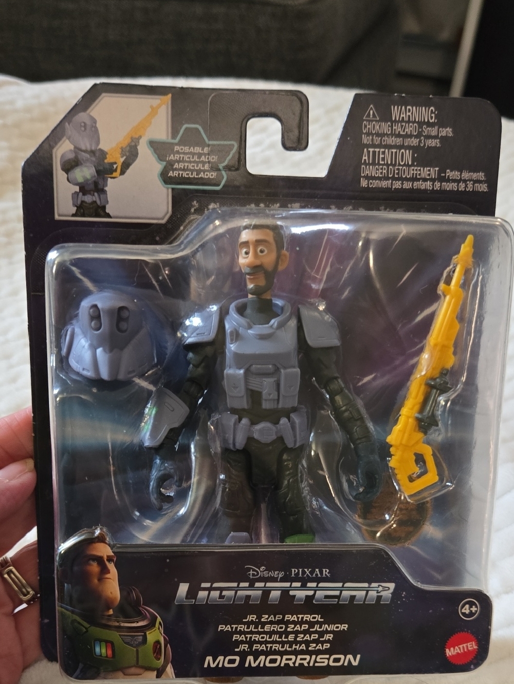 Mattel Lightyear Mo Morrison Action Figure - Gray, Yellow